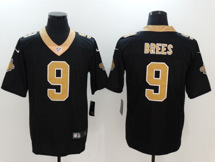 Men New Orleans Saints #9 Brees Black Nike Vapor Untouchable Limited NFL Jerseys